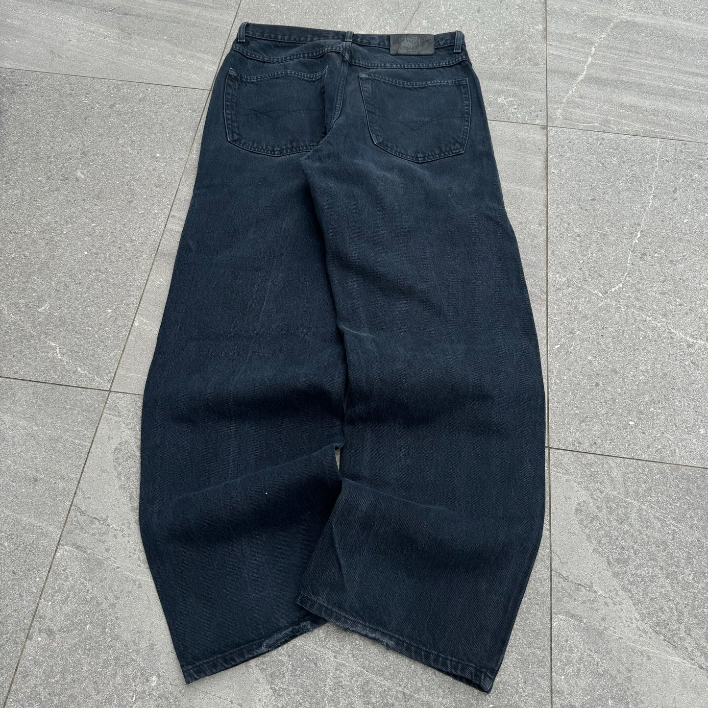 anchor blue ‘wide leg’ jeans - 34x33”