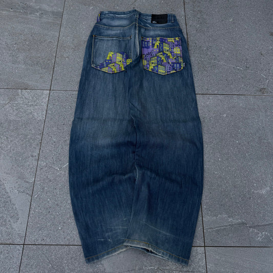 black pastel jeans - 30x31”