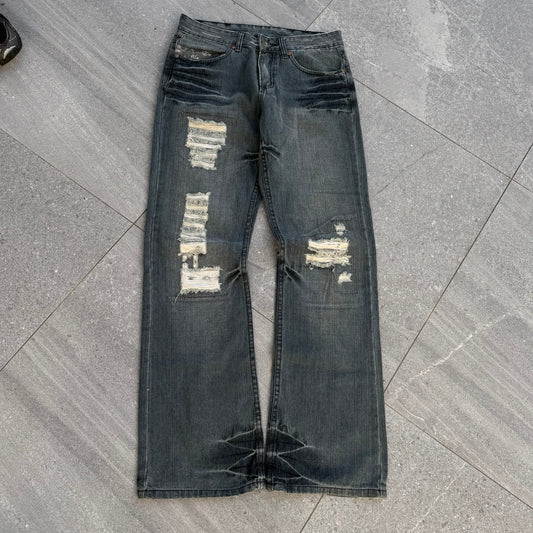 japanese repaired bootcuts - 30x31”