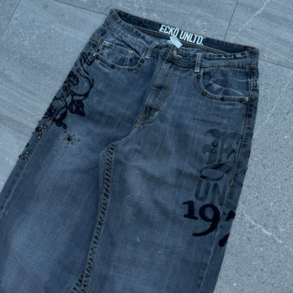 ecko studded side hit jeans - 36x33”