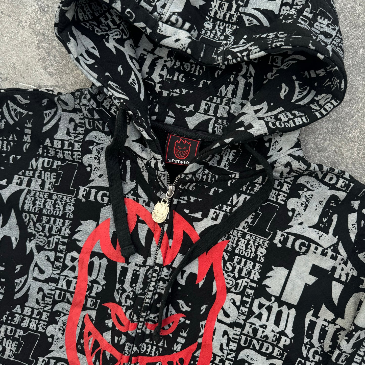 insane AOP spitfire hoodie - L