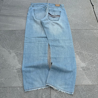 sean john bootcut (with real nice repairs) - 34x32”