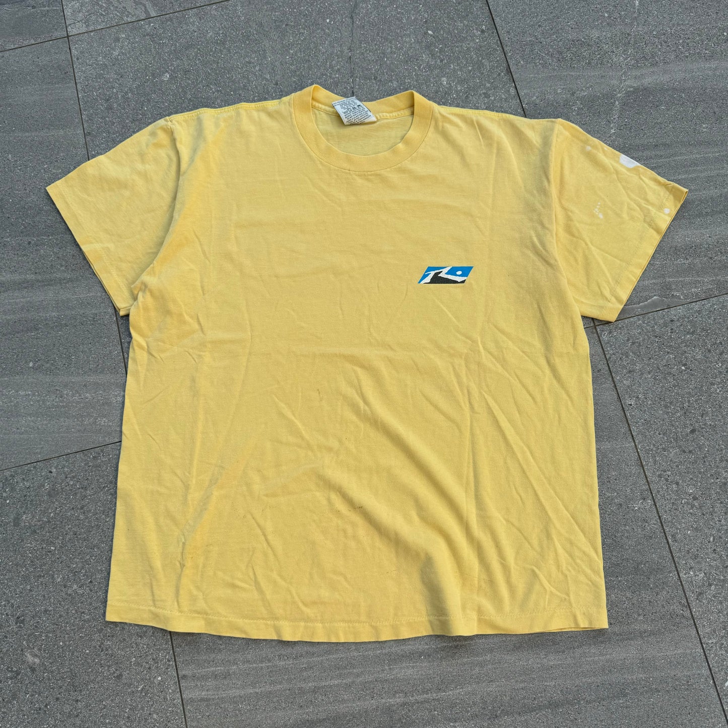 90s made in USA rusty tee - L