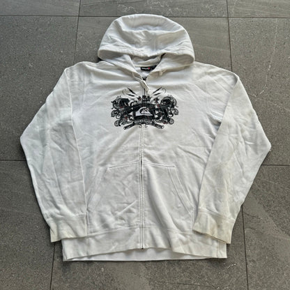 quiksilver plaid hit hoodie - L