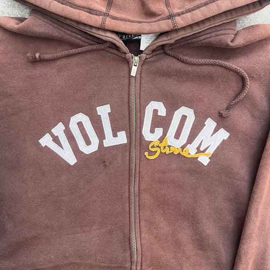 peak era volcom spellout zipup - L