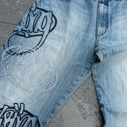 hardest wrung division jeans - 38x32”