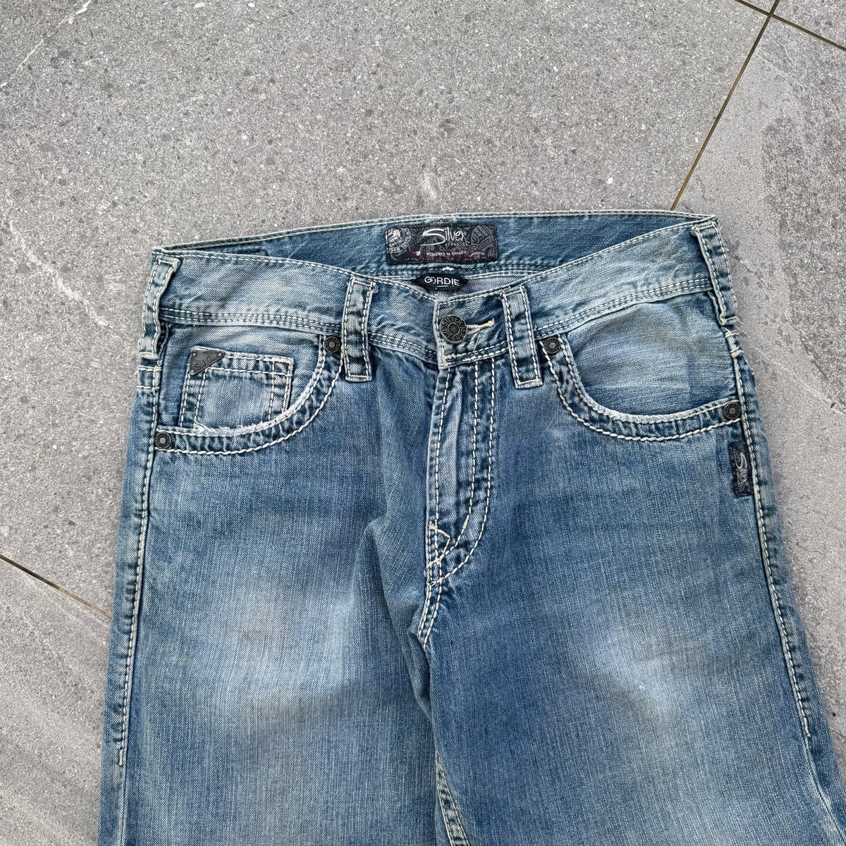 god spec silver bootcuts - 32x32”