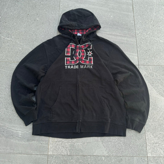DC plaid hoodie - XL