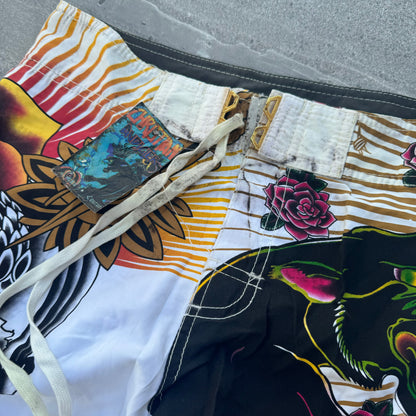 deadstock christian audigier boardies - 34x12”