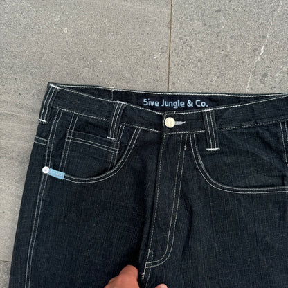 FLOOOODED 5IVE JUNGLE JEANS SO PHAT - 33x34”