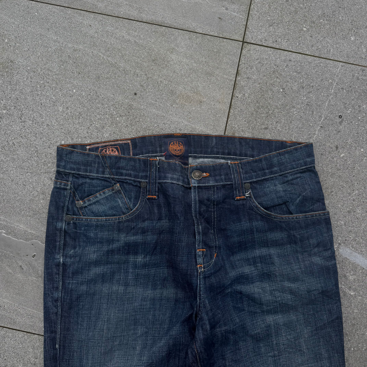 raw denim rock republics - 38x35”
