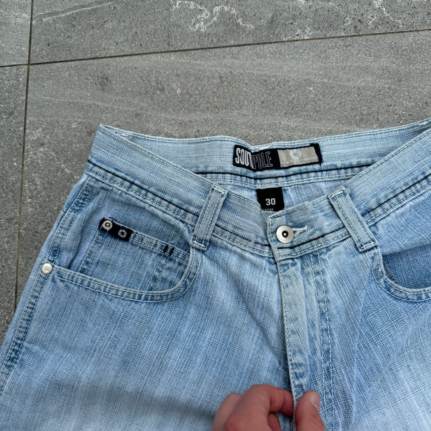 cleaaaaan southpole jorts - 30”