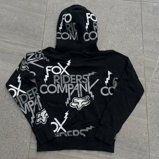 fox riders metallic aop hoodie - XS