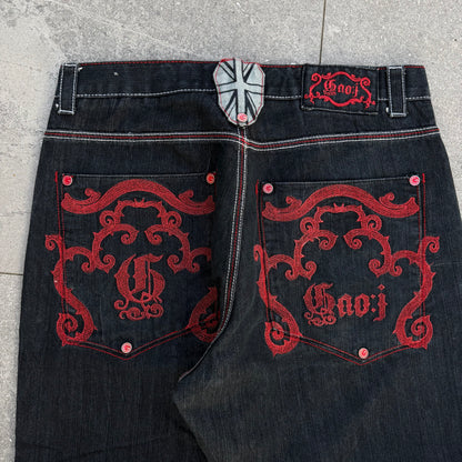 i came all over these. insane gaoj embroidered jeans - 36x30”