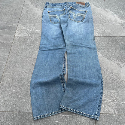 embroided bootcuts - 34x33”