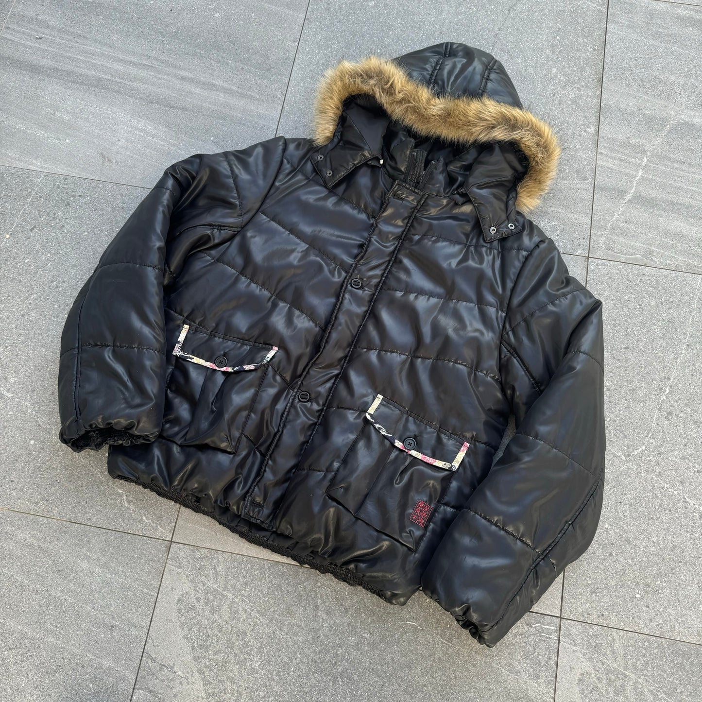 grail GRAIL grail KARAKURIIIII HOODED PUFFFFER - XL