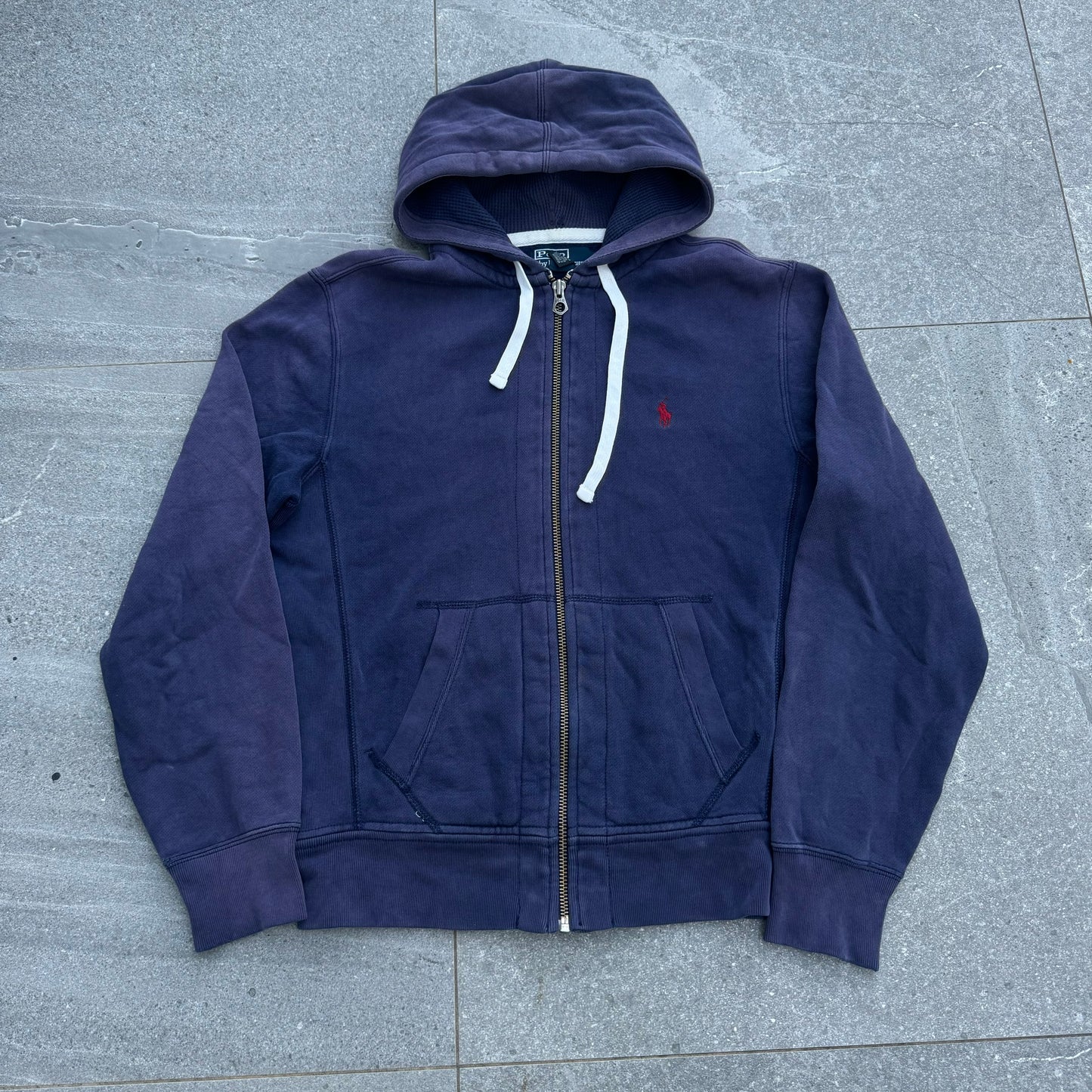 vintage polo hoodie - S