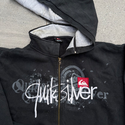 i have never seen this before. quiksilver hybrid zip - L