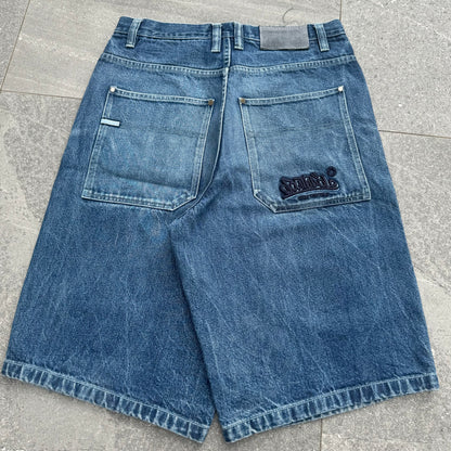 hard southpole graffiti jorts - 34x13”