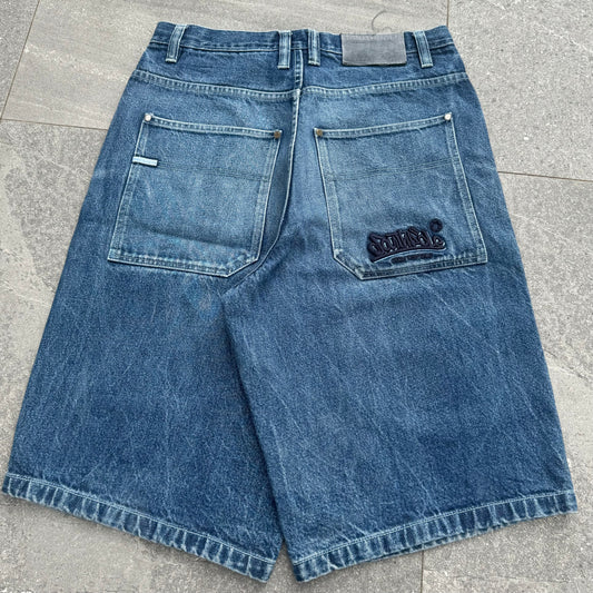 hard southpole graffiti jorts - 34x13”
