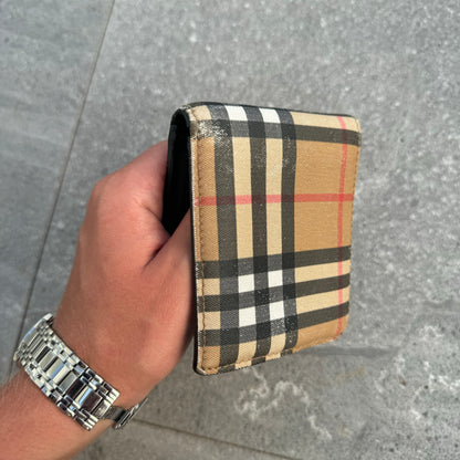burberry nova check wallet
