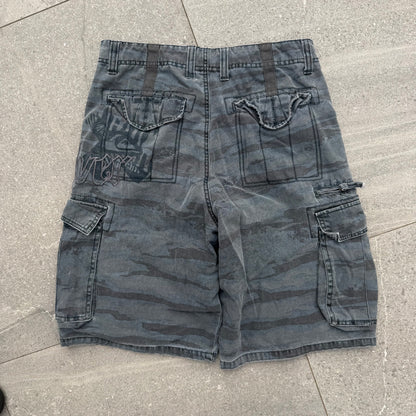 grail quiksilver side hit camo cargos - 32”