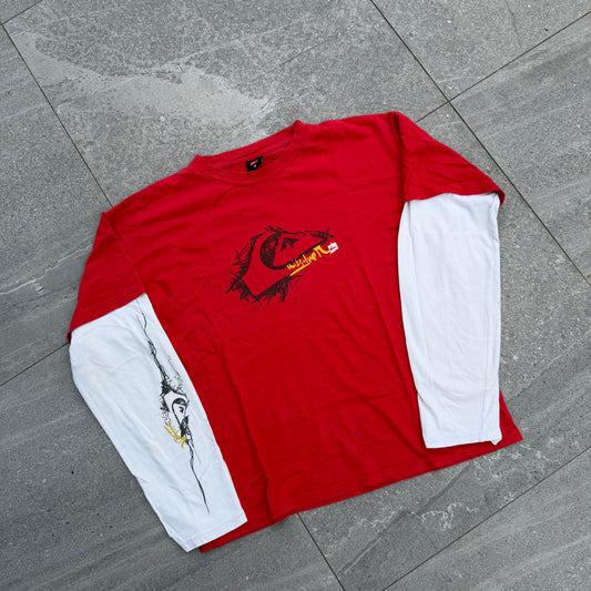 quiksilver layered longsleeve - M