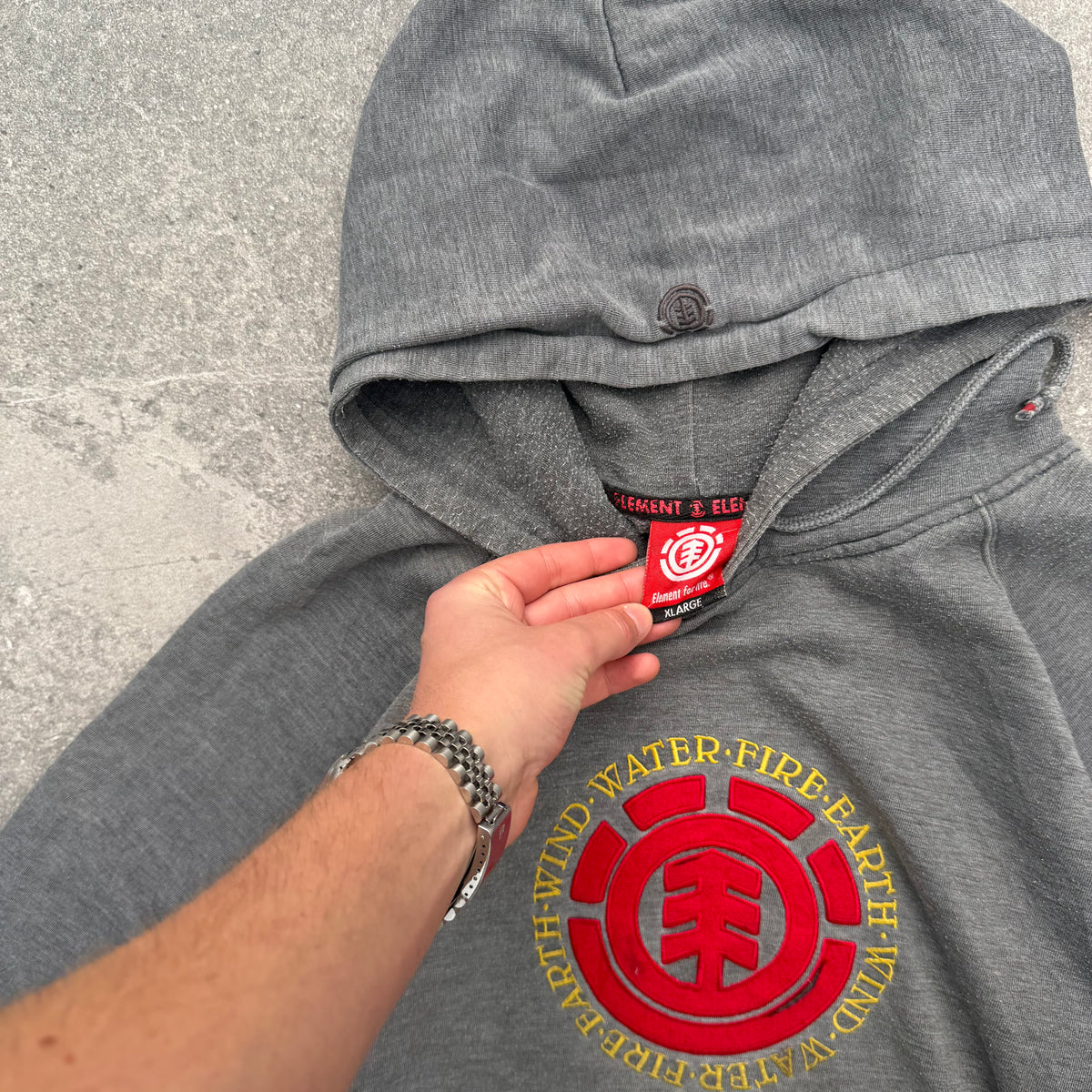 90s element raglan hoodie - XL