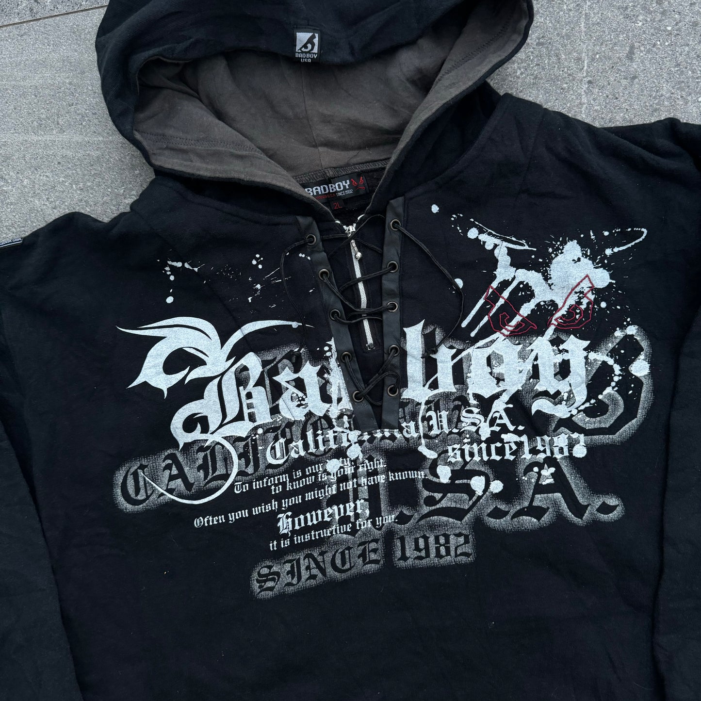 hardest bad boy hoodie - M/L