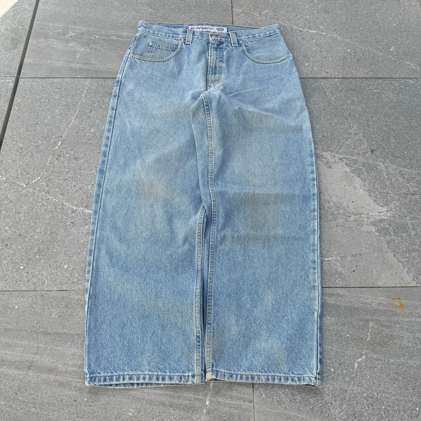 anchor blue baggies - 33x30”