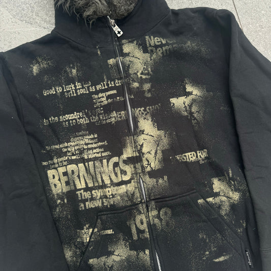 bernings fur hoodie - M