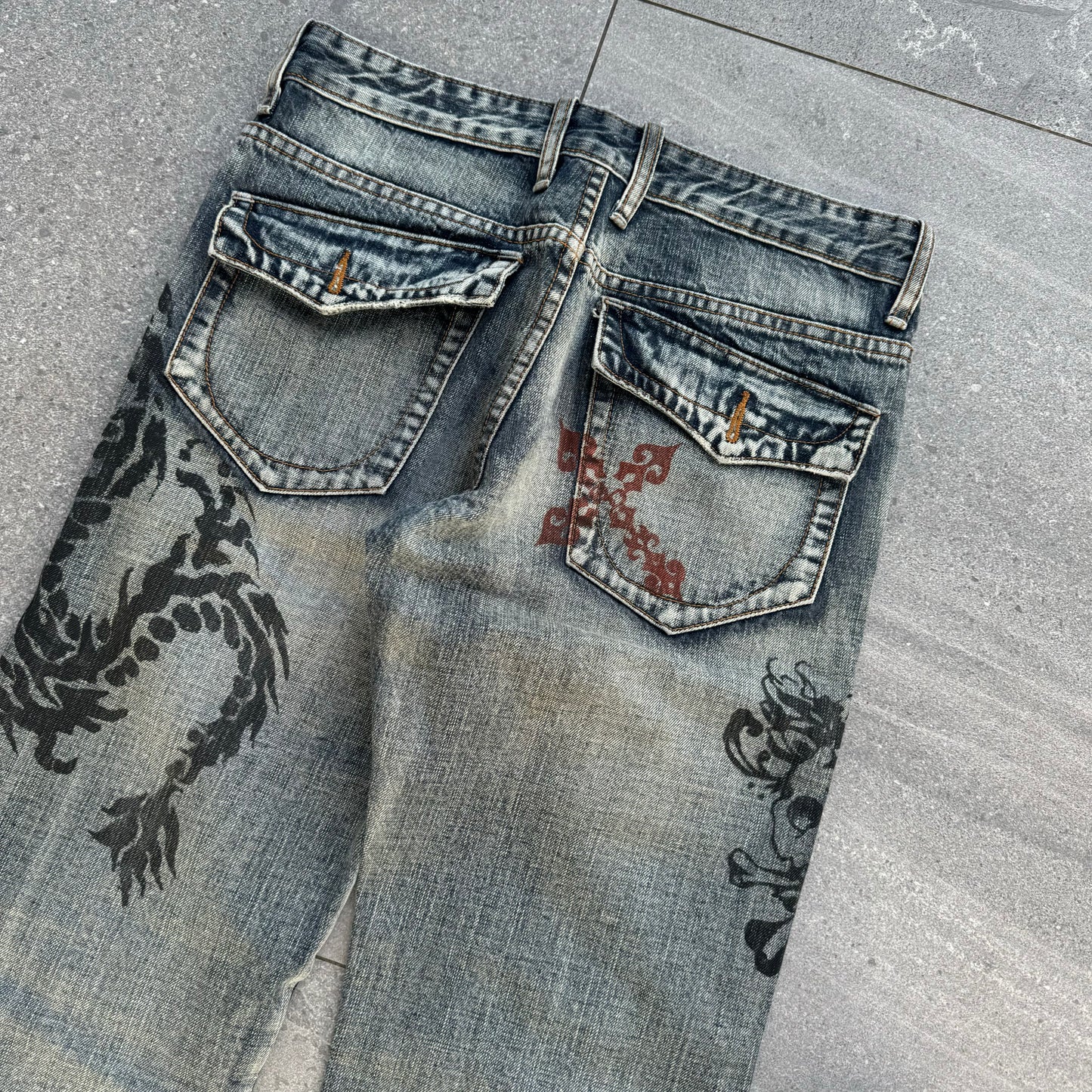 GRAILLL semanticdesign dragon bootcuts - 32x33”