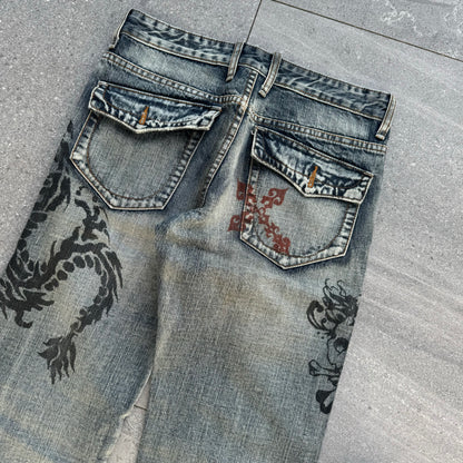 GRAILLL semanticdesign dragon bootcuts - 32x33”