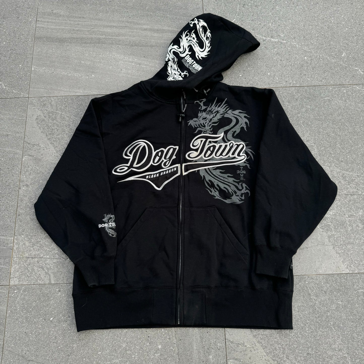 hardest dogtown hoodie - XL