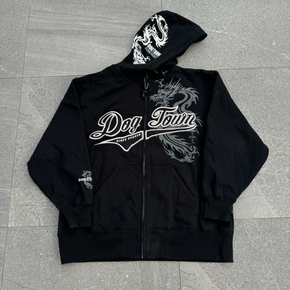 hardest dogtown hoodie - XL