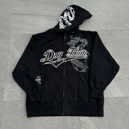 hardest dogtown hoodie - XL