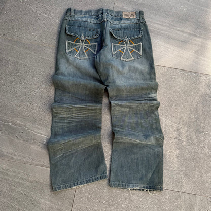 seven souls baggy bootcuts - 36x32”