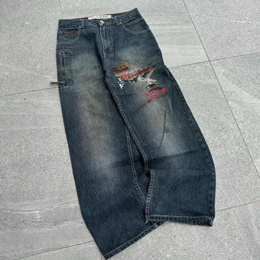 paco embroidered jeans - 30x29”
