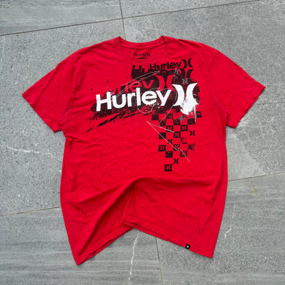 hurley checkered tee - M/L