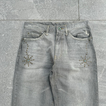 lovely studded bootcuts - 32x30”