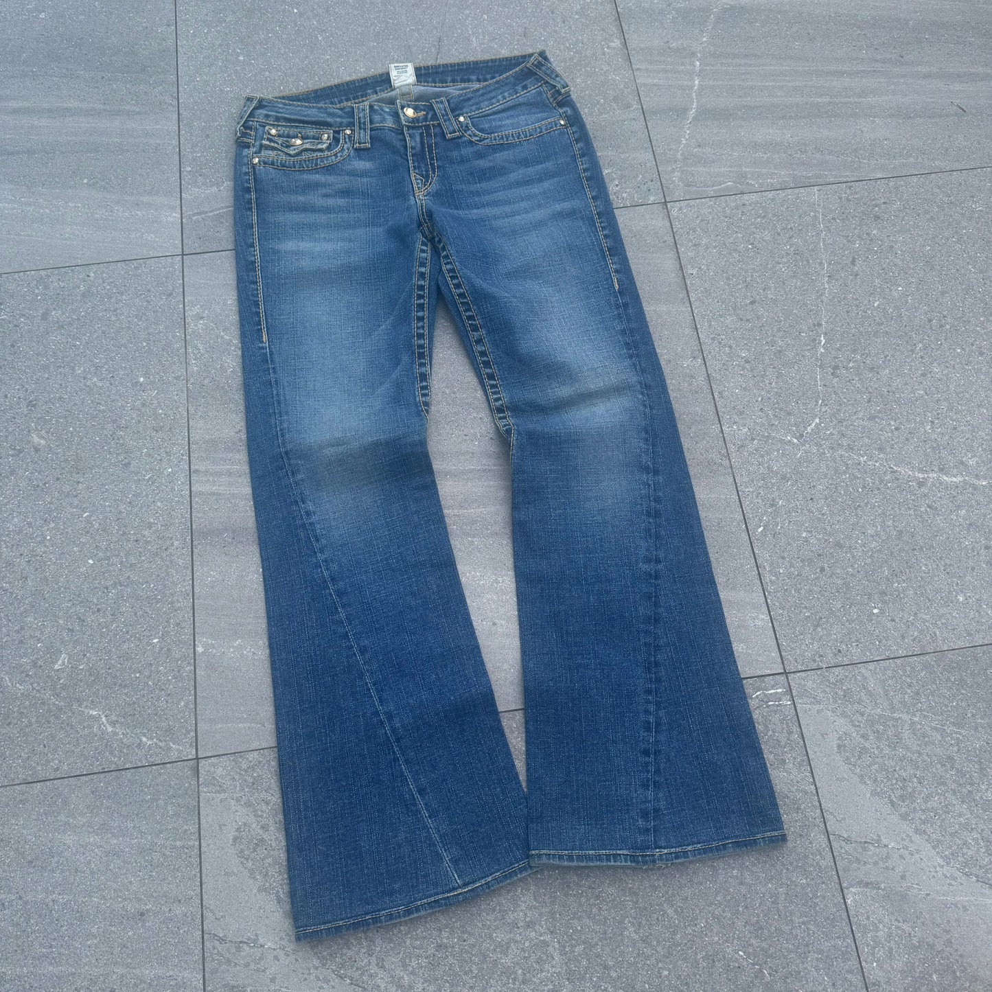 gem embellished truey jeans - 31x31”