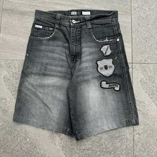 southpole badge jorts - 30x11”