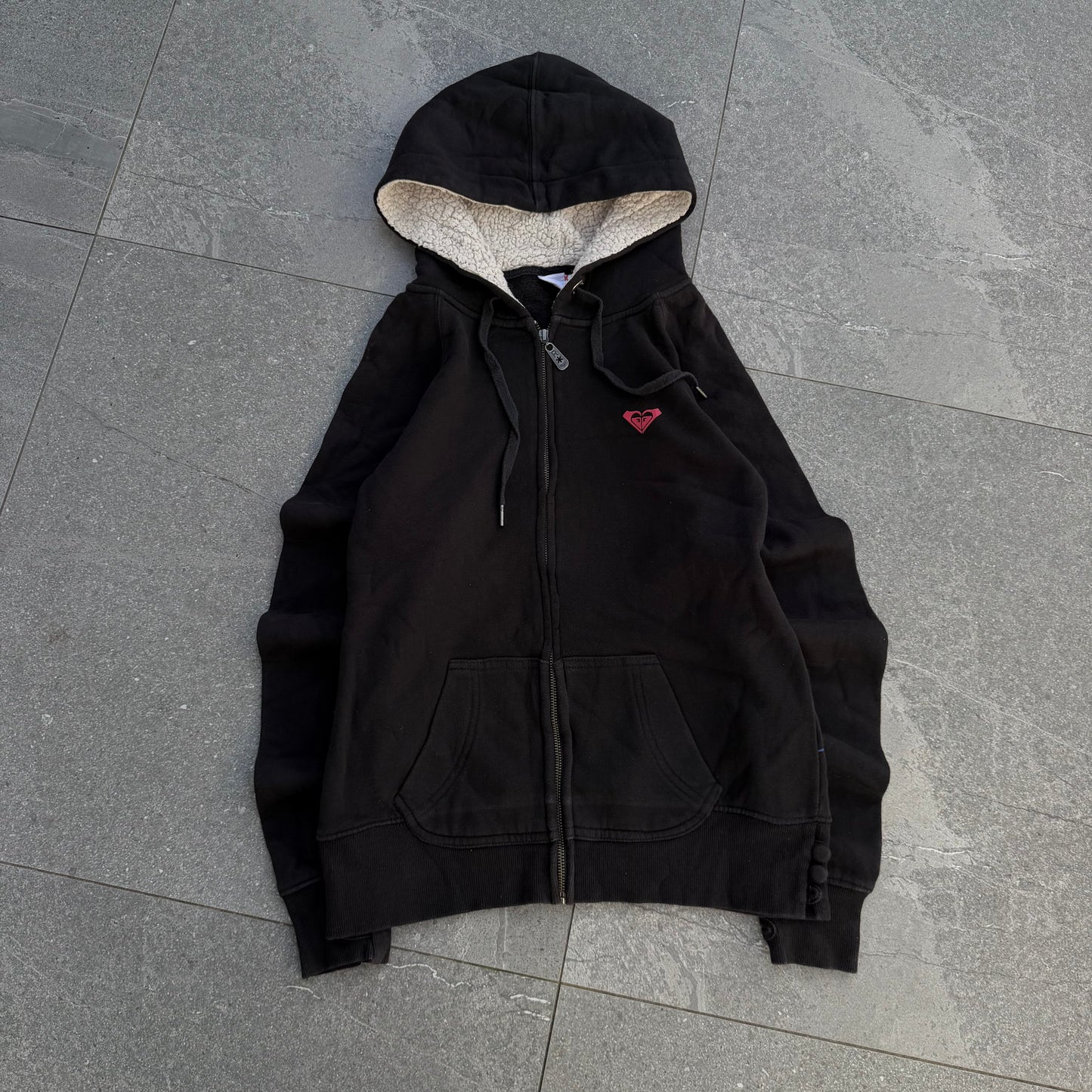 roxy sherpa lined zip - women’s M