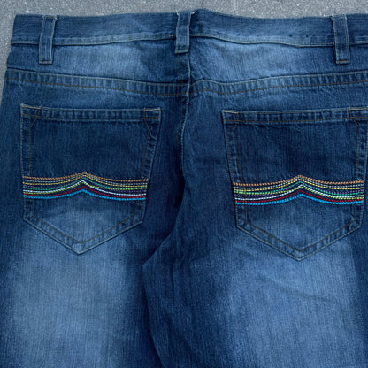fat avirex jeans - 41x33”
