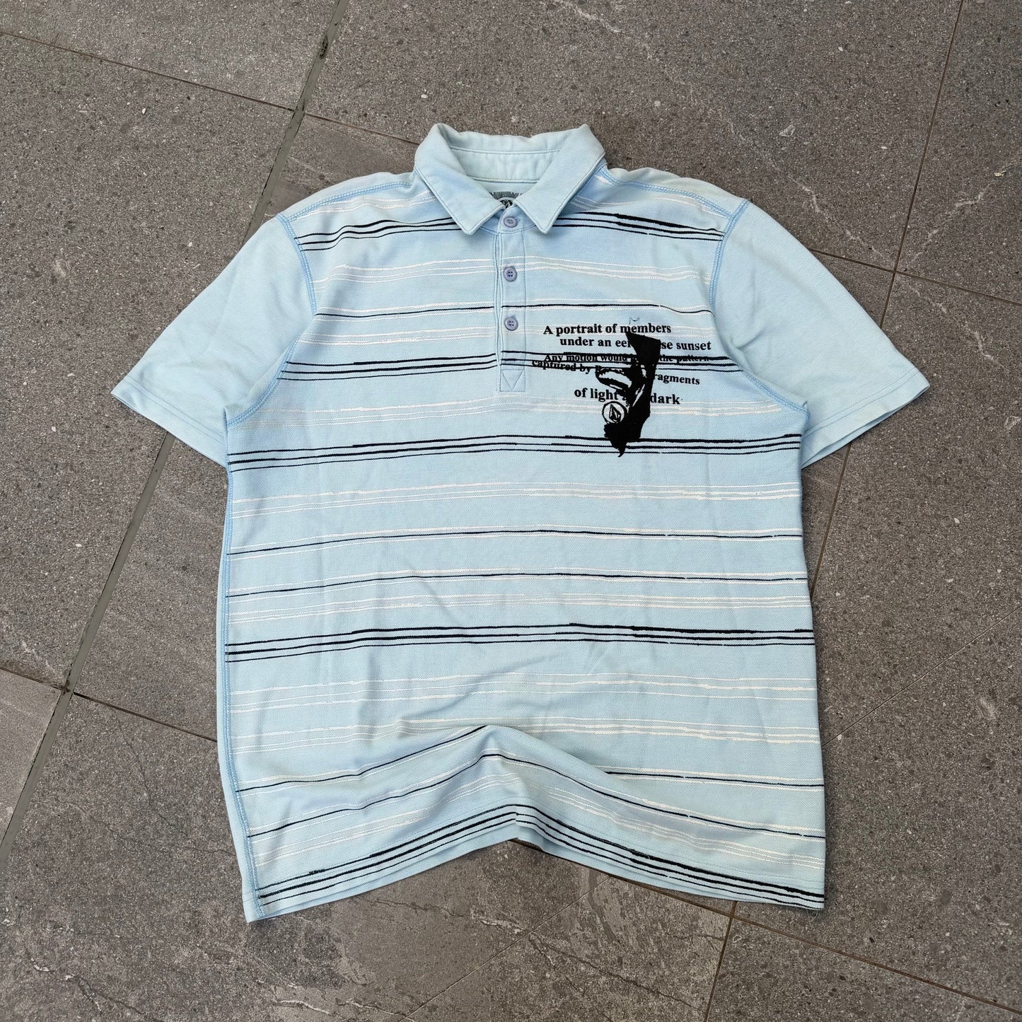 oh my volcom striped polo - M
