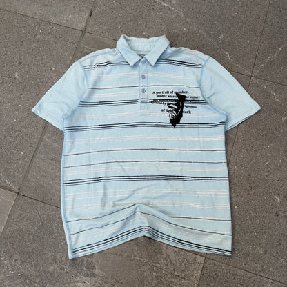 oh my volcom striped polo - M