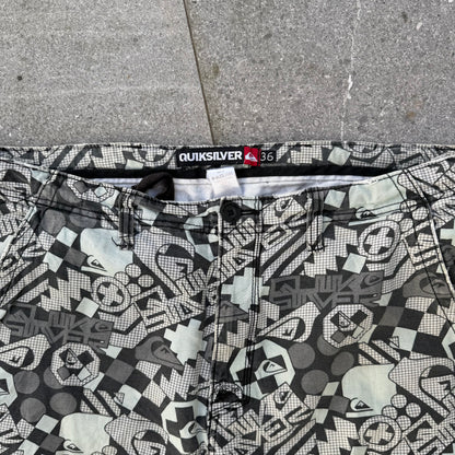 loooong quiksilver AOP shorts - 36”