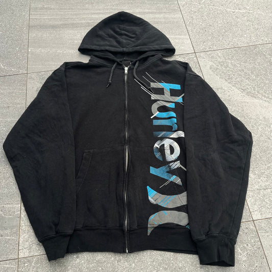 plaid hurley zip - M
