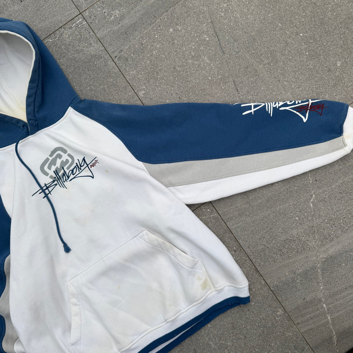 grail tri tone billabong hoodie - XL