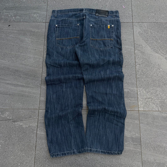 raw denim bootcuts - 36x31”